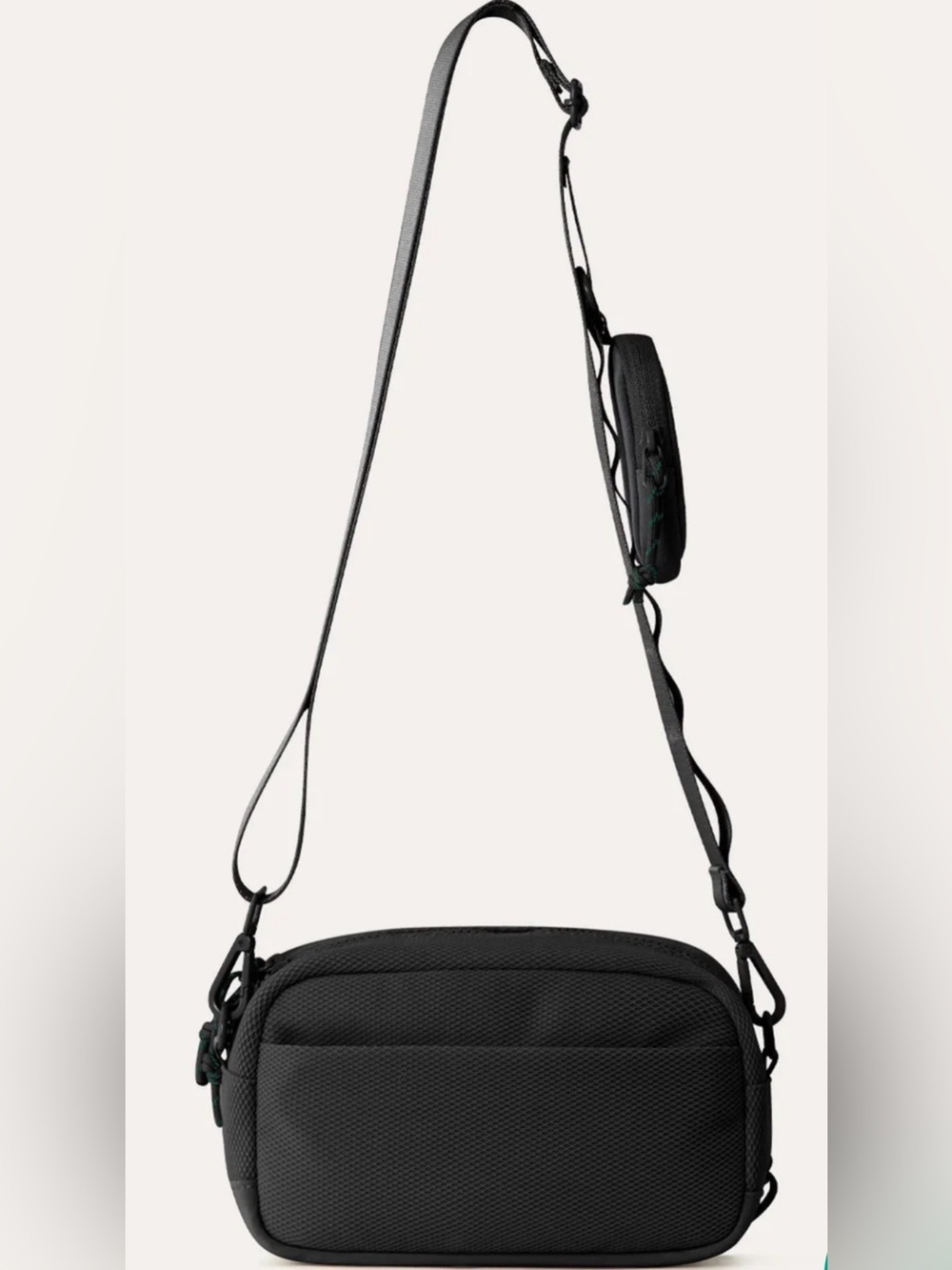 BAGSMART REIKI Crossbody Bag Black RFID Travel Shoulder Bag NWT Detachable Case - Picture 6 of 7